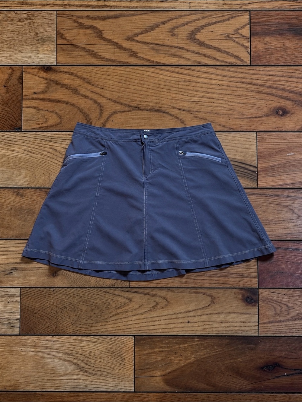 Women’s Title Nine Athletic Skort Skirt Size 10 Blue Gray